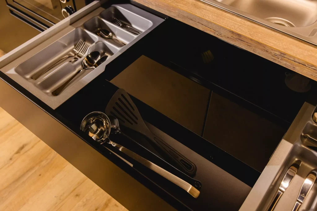 Vollausgestattete Küche in Serviced Apartment Hotel