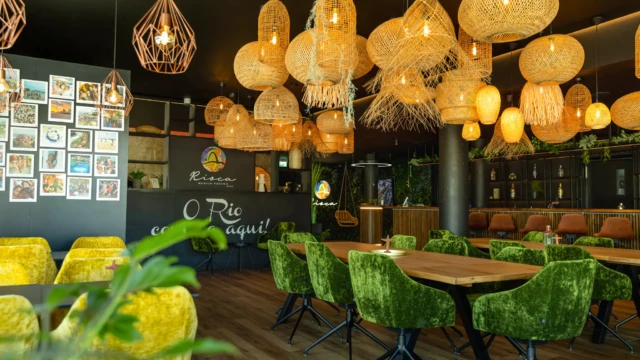 Design Hotel Lobby mit brasilianischem Design