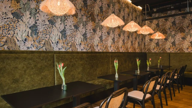 Frühstücksbereich in Design Hotel